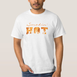 Camiseta Funny BBQ Grill Fumador SMOKIN Flames de incendio