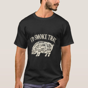 Camiseta Funny Bbq Id Fumar Ese Barbeque Grill Del Sur T