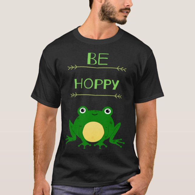 Camiseta Funny Be Hoppy Frog Amphibian Pun (Anverso)
