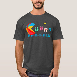 Camiseta Funny Beach Ball Flip Flops Natación Summer Vacati