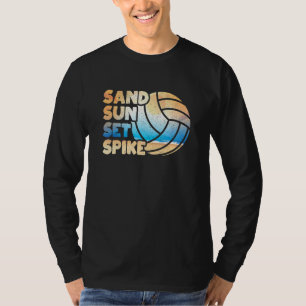 Camiseta Funny Beach Voleibol Jugador de Vóleibol Cita Sand