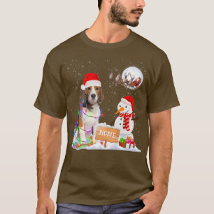 Camiseta Funny Beagle Dog Feliz Navidad Fiesta Matc
