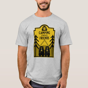 Camiseta Funny Bear Camp Adventure Canada