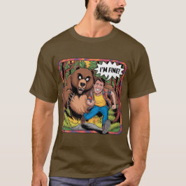 Camiseta Funny Bear Chase "Estoy bien" Ilustracion Personal