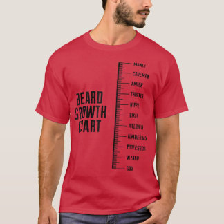 Camiseta Funny Beard Growth Chart Amish Professor Wizard Go