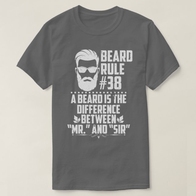 Camiseta Funny Beard Rules Classic TShirt (Diseño del anverso)
