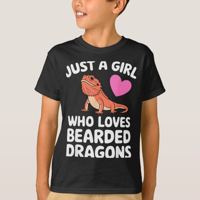 Camiseta Funny Bearded Dragon Art For Women Girl Bearded Dr (Anverso)