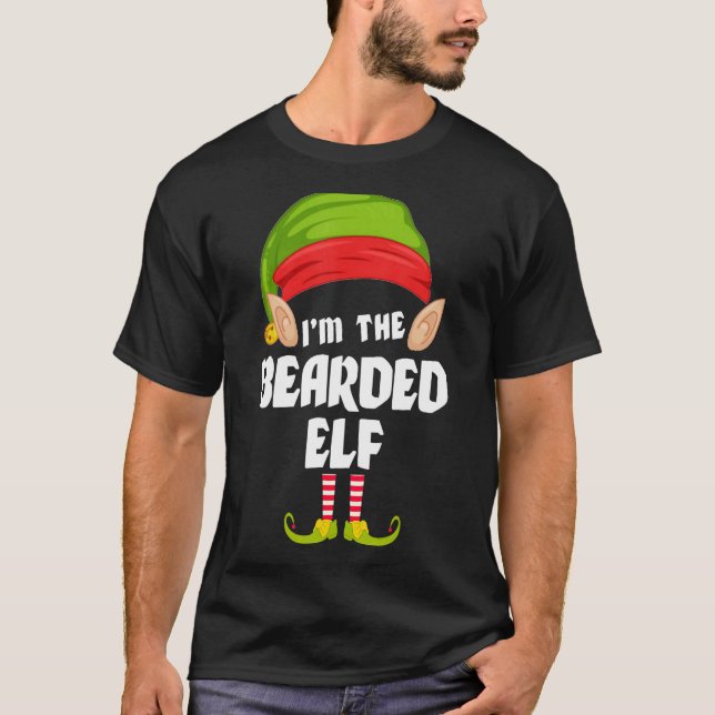 Camiseta Funny Beart Elf Mating Family Group PJ Christm (Anverso)