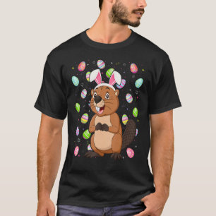 Camiseta Funny Beaver Easter Huevo Cute Beaver Easter Sunda