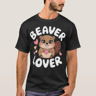 Camiseta Funny Beaver Lover Kawaii Dam Project Beaver Lover
