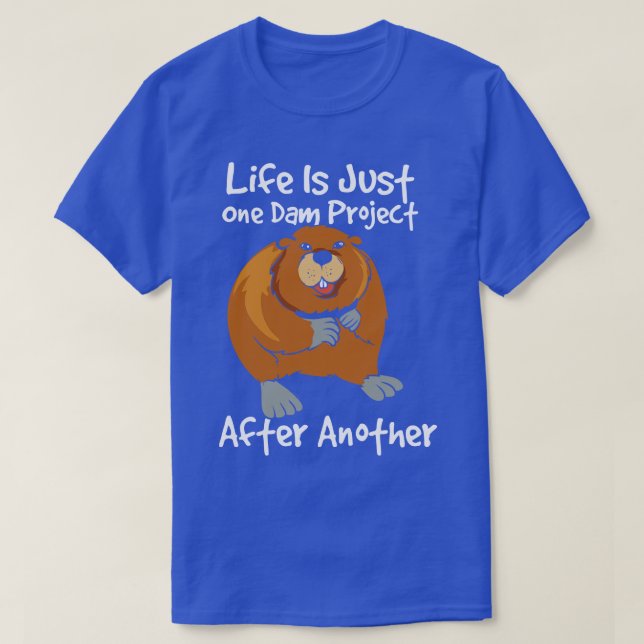 Camiseta Funny Beaver Project Manager (Diseño del anverso)