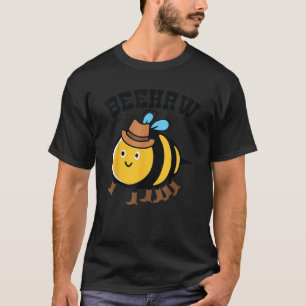 Camiseta Funny Bee Haw Cowboy Lover Baby Girl Animals Lover
