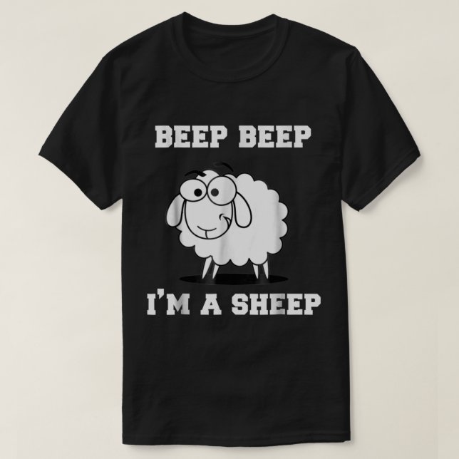 Camiseta Funny Beep Beep Sheep Cartoon Design (Diseño del anverso)