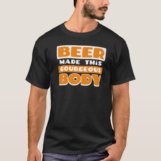 Camiseta Funny Beer Beer BEBER Declaración Fiesta Festival (Anverso)