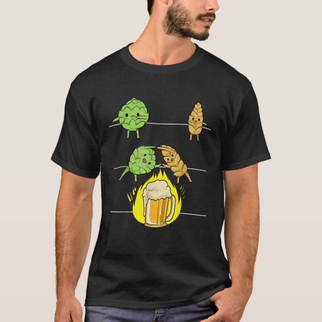 Camiseta Funny Beer Fusion Perfect Alcohólico Beer Drinker (Anverso)