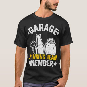 Camiseta Funny Beer Garage Drinker Garage Dragage Team Mem