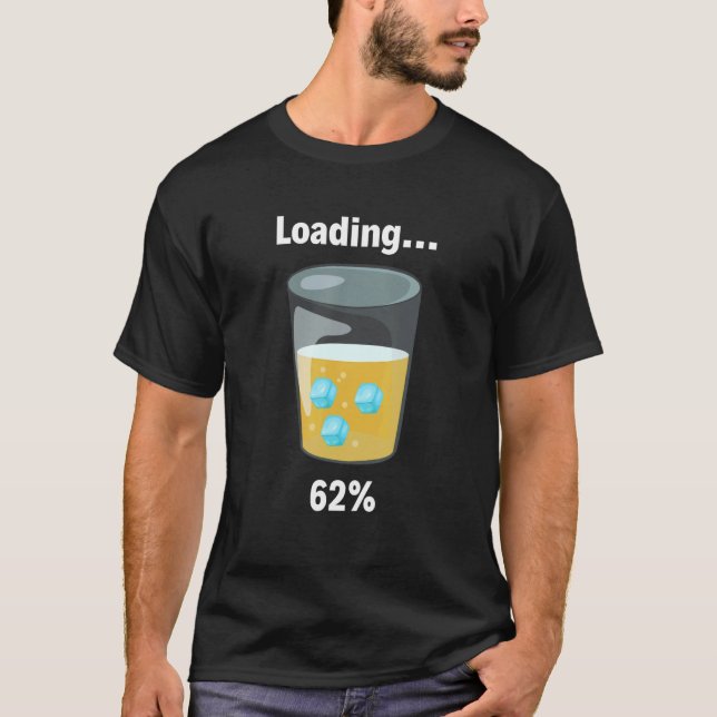 Camiseta Funny Beer Loading 62 por ciento (Anverso)