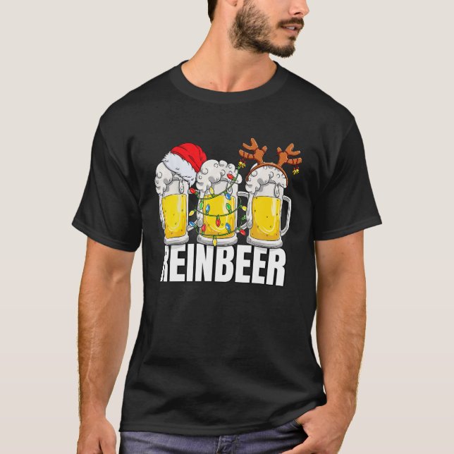 Camiseta Funny Beer Lover Xmas Christmas Brewdolph The Rein (Anverso)