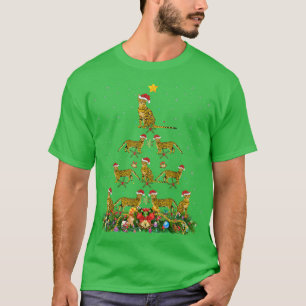 Camiseta Funny Bengal Cat Lover Santa Bengal Cat Christmas