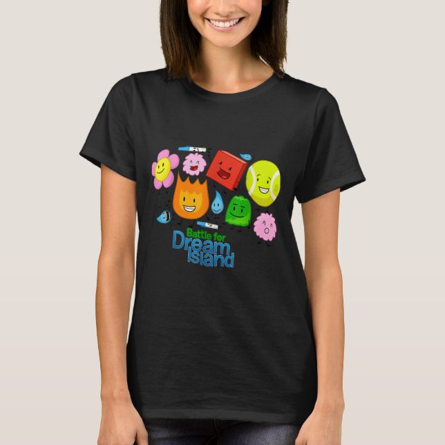 Camiseta Funny Bfdi-battle For Dream-island Kids Graphic Bo (Anverso)