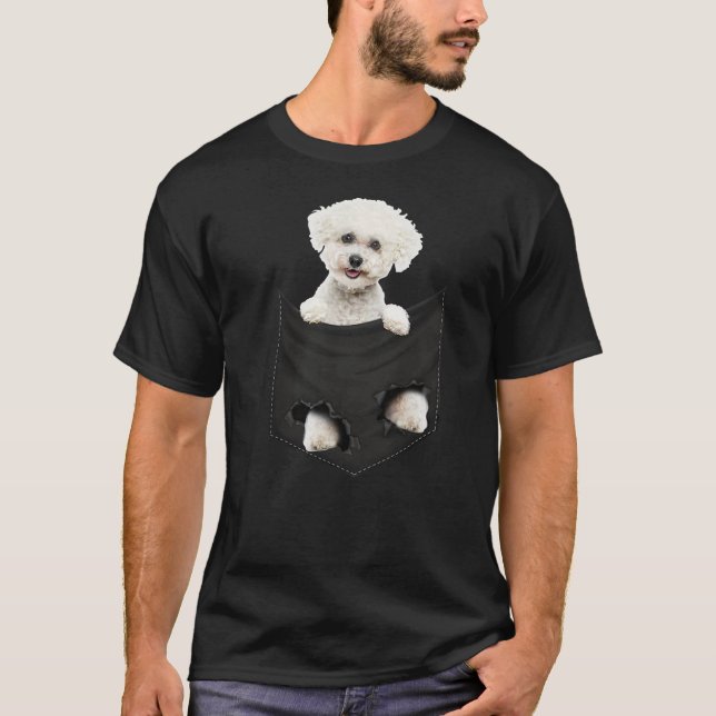 Camiseta Funny Bichon Frisé in Your Pocket for Bichon Frise (Anverso)