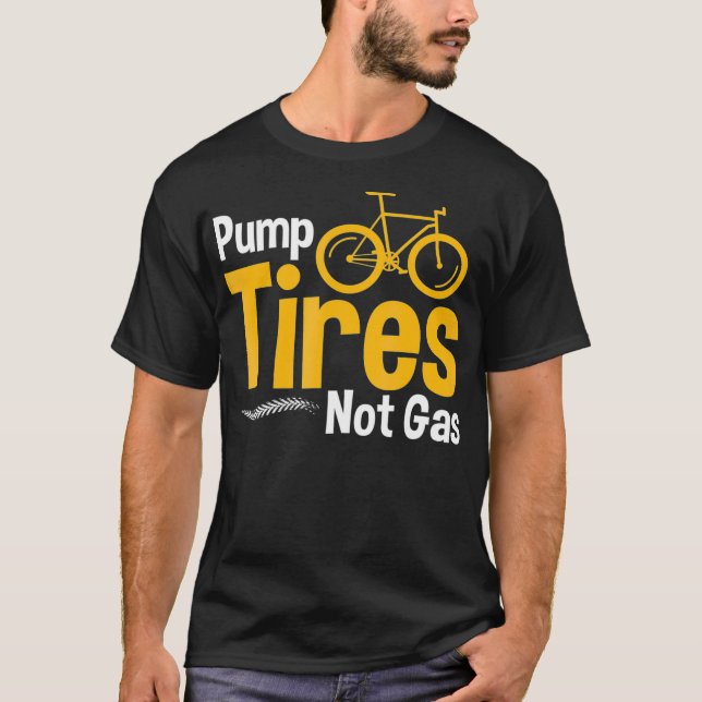 Camiseta Funny Bicicleta Bomba Neumáticos No Vendedores De  (Anverso)