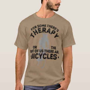 Camiseta Funny Bicicleta Ciclista Terapia Vintage