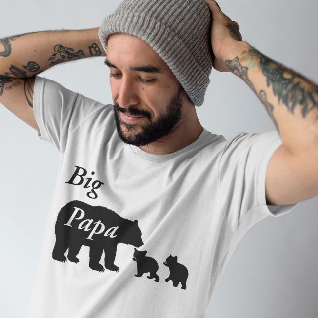 Camiseta Funny Big Papa Family Bear Dad (Subido por el creador)
