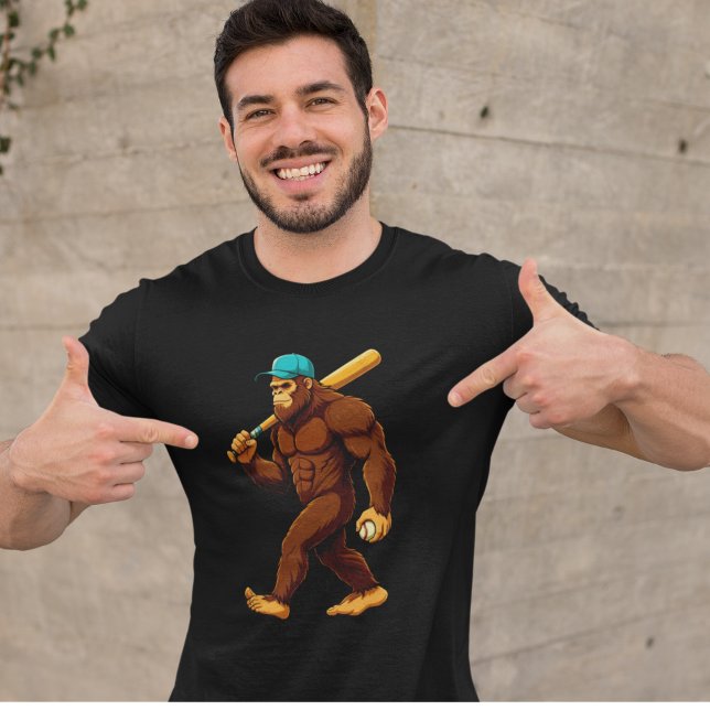 Camiseta Funny Bigfoot Baseball Player (Subido por el creador)