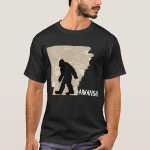 Camiseta Funny Bigfoot I Believe Loves Arkansas AR Sasquatc