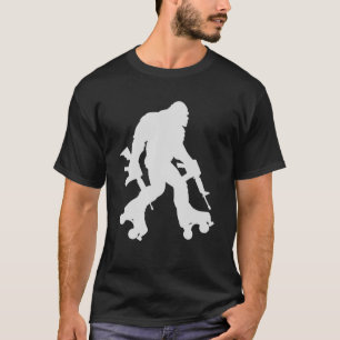 Camiseta Funny Bigfoot Roller Skating Sasquatch 70S 80S Ska