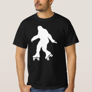 Camiseta Funny Bigfoot Roller Sking
