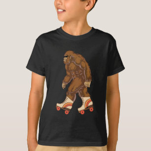 Camiseta Funny Bigfoot Roller Sking