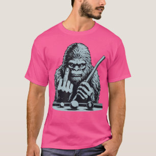 Camiseta Funny Bigfoot Sasquatch Billiards Bassquatch Pool