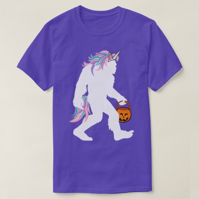 Camiseta Funny Bigfoot Sasquatch Unicorn Costuma (Diseño del anverso)