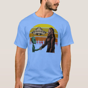 Camiseta Funny Bigfoot Sasquatch y Alien UFO Abducción