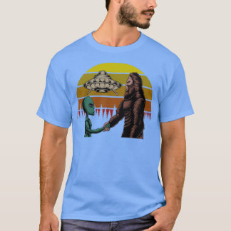Camiseta Funny Bigfoot Sasquatch y Alien UFO Abducción