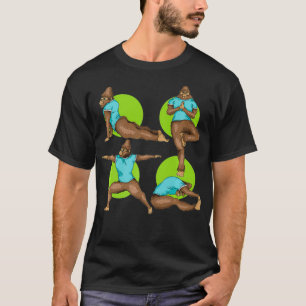 Camiseta Funny Bigfoot Yoga Workout Guay Meditation
