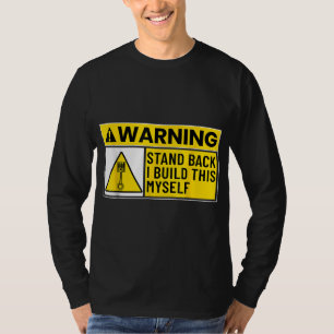 Camiseta Funny Bike Truck Car Mechank Stand Back I Build T