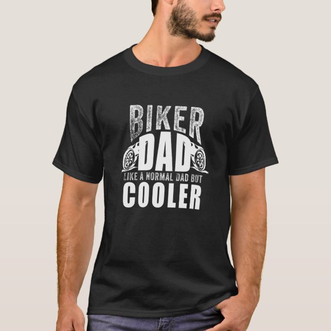 Camiseta Funny Biker Art For Dad Father Motocross Motorcycl (Anverso)