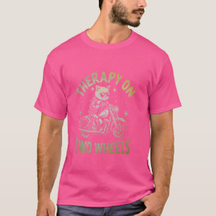 Camiseta Funny Biker Cat Motorcycle Chopper Biker Motorbike
