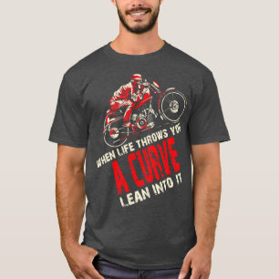 Camiseta Funny Biker Motocicleta Motocicleta Rider When Lif