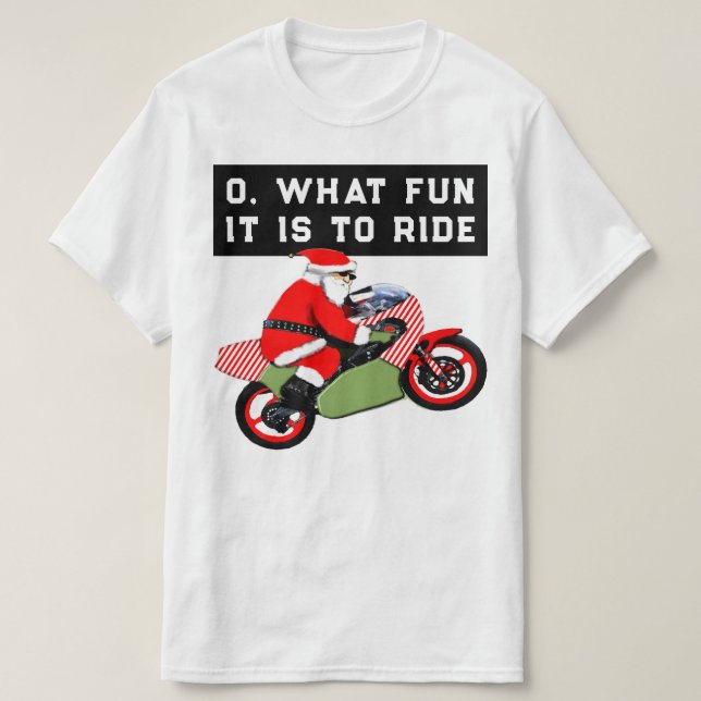 Camiseta Funny Biker Navidades (Diseño del anverso)