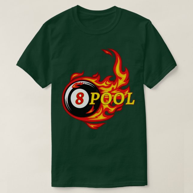 Camiseta Funny Billiard 8 Ball Pool Billiard Player (Diseño del anverso)
