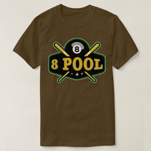 Camiseta Funny Billiard 8 Ball Pool Billiard Player (Diseño del anverso)
