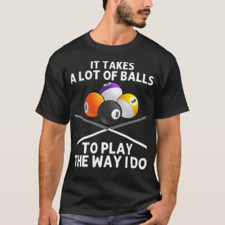 Camiseta Funny Billiards Art For Men Boys Billiard Lover Po