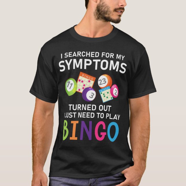 Camiseta Funny Bingo Ball Bingo Gamer (Anverso)