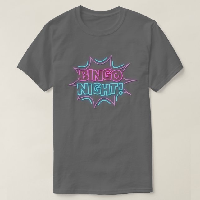 Camiseta Funny Bingo KingBingo Night  (Diseño del anverso)