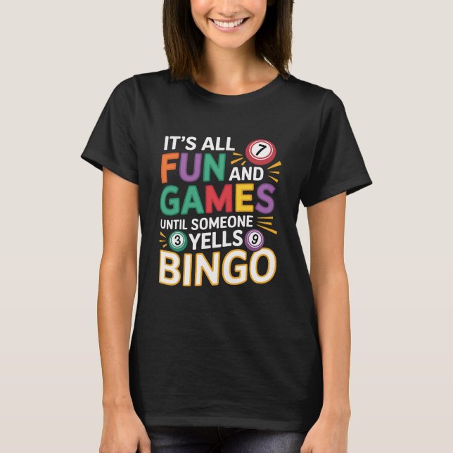 Camiseta Funny Bingo Lover Design – Bingo Player Gift (Anverso)