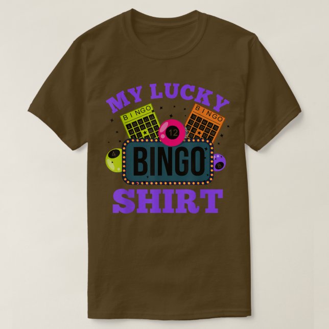 Camiseta Funny Bingo Player My Lucky Bingo T-Shirt Copy Cop (Diseño del anverso)